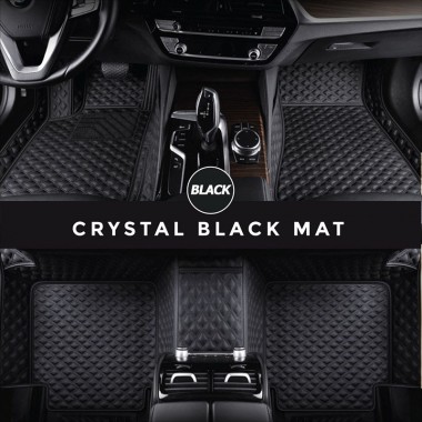 Low Cost Black Crystal Elite Luxury Hybrid Car Floor Mats