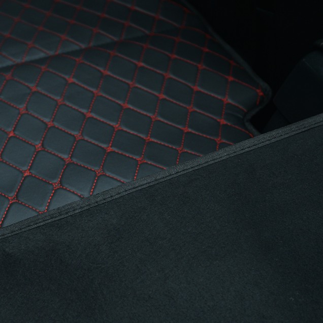 Low Cost Universal Diamond Car Bed - Non-Inflatable Black and Red Stitching Luxury Leather Diamond Car Bed Mattress Low Cost Universal Diamond Car Bed - Non-Inflatable Black and Red Stitching Luxury Leather Diamond Car Bed Mattress