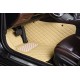 Low Cost Beige Luxury Leather Diamond Car Floor Mats Low Cost Beige Luxury Leather Diamond Car Floor Mats