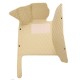 Low Cost Beige Luxury Leather Diamond Car Floor Mats Low Cost Beige Luxury Leather Diamond Car Floor Mats