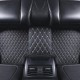 Low Cost Black and Beige Stitching Luxury Leather Diamond Car Floor Mats Low Cost Black and Beige Stitching Luxury Leather Diamond Car Floor Mats