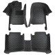 Low Cost Black and Beige Stitching Luxury Leather Diamond Car Floor Mats Low Cost Black and Beige Stitching Luxury Leather Diamond Car Floor Mats