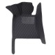 Low Cost Black and Black Stitching Luxury Leather Diamond Car Mats Low Cost Black and Black Stitching Luxury Leather Diamond Car Mats