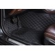 Low Cost Black and Black Stitching Luxury Leather Diamond Car Floor Mats Low Cost Black and Black Stitching Luxury Leather Diamond Car Floor Mats