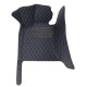Low Cost Black and Blue Stitching Luxury Leather Diamond Car Floor Mats Low Cost Black and Blue Stitching Luxury Leather Diamond Car Floor Mats