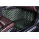 Low Cost Black and Green Stitching Luxury Leather Diamond Car Floor Mats Low Cost Black and Green Stitching Luxury Leather Diamond Car Floor Mats