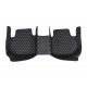 Low Cost Black and White Stitching Luxury Leather Diamond Car Floor Mats Low Cost Black and White Stitching Luxury Leather Diamond Car Floor Mats