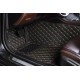 Low Cost Black and Yellow Stitching Luxury Leather Diamond Car Floor Mats Low Cost Black and Yellow Stitching Luxury Leather Diamond Car Floor Mats