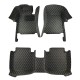 Low Cost Black and Yellow Stitching Luxury Leather Diamond Car Floor Mats Low Cost Black and Yellow Stitching Luxury Leather Diamond Car Floor Mats