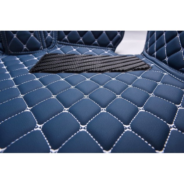 Low Cost Blue Luxury Leather Diamond Car Floor Mats Low Cost Blue Luxury Leather Diamond Car Floor Mats