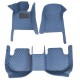Low Cost Blue Luxury Leather Diamond Car Floor Mats Low Cost Blue Luxury Leather Diamond Car Floor Mats