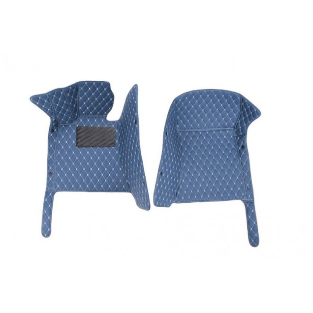 Low Cost Blue Luxury Leather Diamond Car Floor Mats Low Cost Blue Luxury Leather Diamond Car Floor Mats