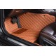 Low Cost Brown Luxury Leather Diamond Car Floor Mats Low Cost Brown Luxury Leather Diamond Car Floor Mats