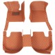 Low Cost Brown Luxury Leather Diamond Car Floor Mats Low Cost Brown Luxury Leather Diamond Car Floor Mats