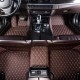 Low Cost Dark Brown Luxury Leather Diamond Car Floor Mats Low Cost Dark Brown Luxury Leather Diamond Car Floor Mats