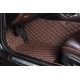 Low Cost Dark Brown Luxury Leather Diamond Car Floor Mats Low Cost Dark Brown Luxury Leather Diamond Car Floor Mats