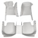 Low Cost Grey Luxury Leather Diamond Car Floor Mats Low Cost Grey Luxury Leather Diamond Car Floor Mats