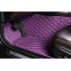 Low Cost Purple Luxury Leather Diamond Car Floor Mats Low Cost Purple Luxury Leather Diamond Car Floor Mats