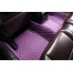 Low Cost Purple Luxury Leather Diamond Car Floor Mats Low Cost Purple Luxury Leather Diamond Car Floor Mats