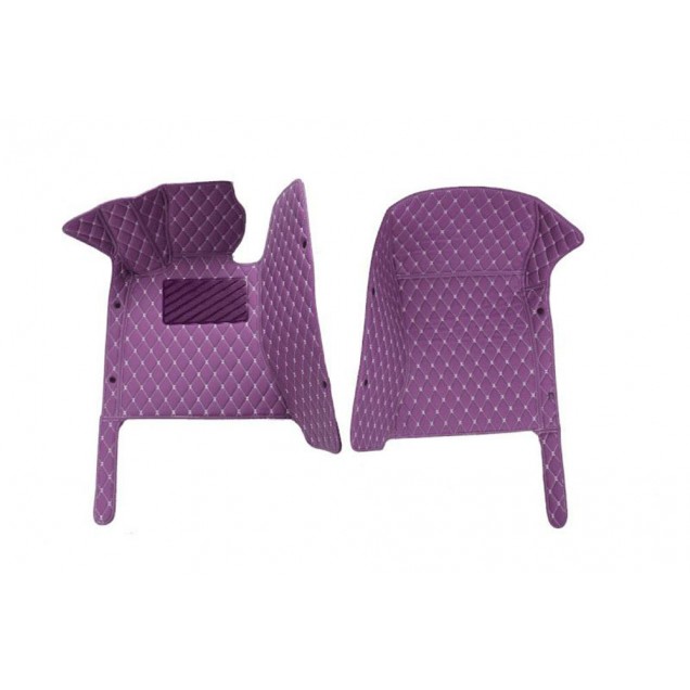 Low Cost Purple Luxury Leather Diamond Car Floor Mats Low Cost Purple Luxury Leather Diamond Car Floor Mats