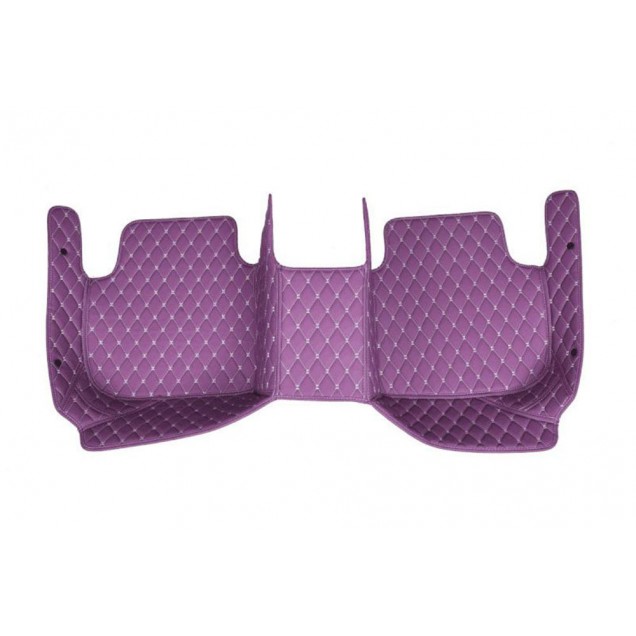 Low Cost Purple Luxury Leather Diamond Car Floor Mats Low Cost Purple Luxury Leather Diamond Car Floor Mats
