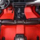 Low Cost Red Luxury Leather Diamond Car Floor Mats Low Cost Red Luxury Leather Diamond Car Floor Mats