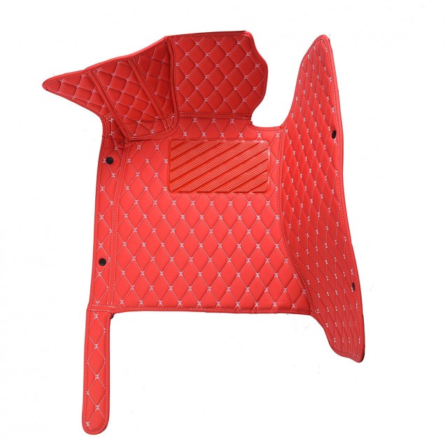 Low Cost Red Luxury Leather Diamond Car Floor Mats Low Cost Red Luxury Leather Diamond Car Floor Mats