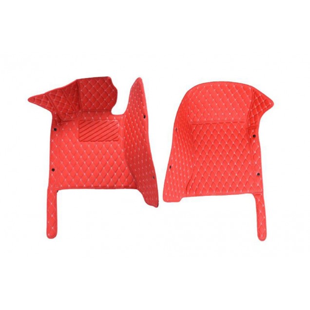 Low Cost Red Luxury Leather Diamond Car Floor Mats Low Cost Red Luxury Leather Diamond Car Floor Mats