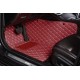 Low Cost Wine Red Luxury Leather Diamond Car Floor Mats Low Cost Wine Red Luxury Leather Diamond Car Floor Mats