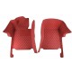 Low Cost Wine Red Luxury Leather Diamond Car Floor Mats Low Cost Wine Red Luxury Leather Diamond Car Floor Mats