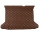 Low Cost Dark Brown Luxury Leather Diamond Trunk Base Mats Low Cost Dark Brown Luxury Leather Diamond Trunk Base Mats