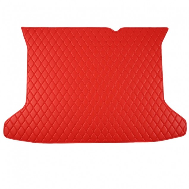 Low Cost Red Luxury Leather Diamond Trunk Base Mats Low Cost Red Luxury Leather Diamond Trunk Base Mats