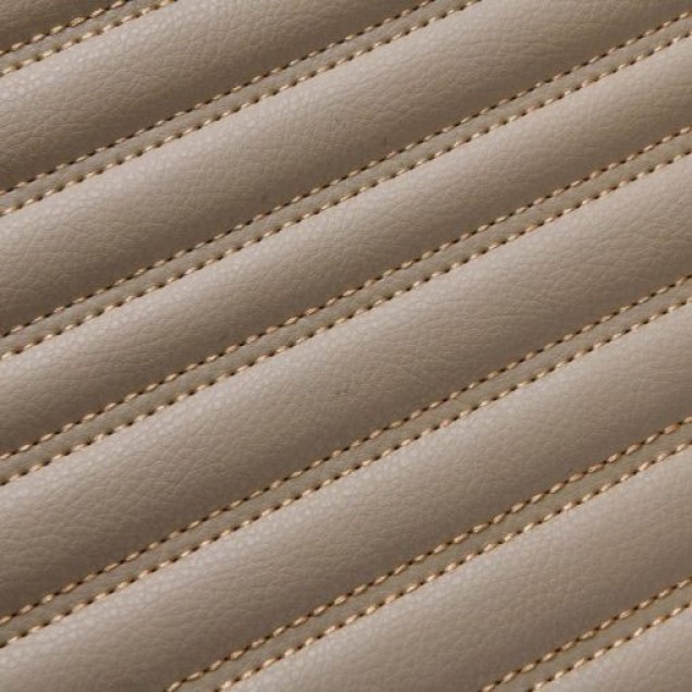 Low Cost Beige Luxury Leather Stripe Car Floor Mats Low Cost Beige Luxury Leather Stripe Car Floor Mats