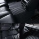 Low Cost Black Luxury Leather Stripe Car Floor Mats Low Cost Black Luxury Leather Stripe Car Floor Mats