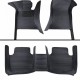 Low Cost Black Luxury Leather Stripe Car Floor Mats Low Cost Black Luxury Leather Stripe Car Floor Mats