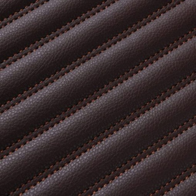 Low Cost Dark Brown Luxury Leather Stripe Car Floor Mats Low Cost Dark Brown Luxury Leather Stripe Car Floor Mats
