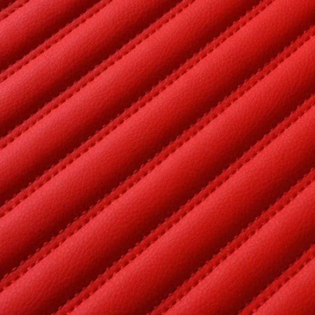 Low Cost Red Luxury Leather Stripe Car Floor Mats Low Cost Red Luxury Leather Stripe Car Floor Mats