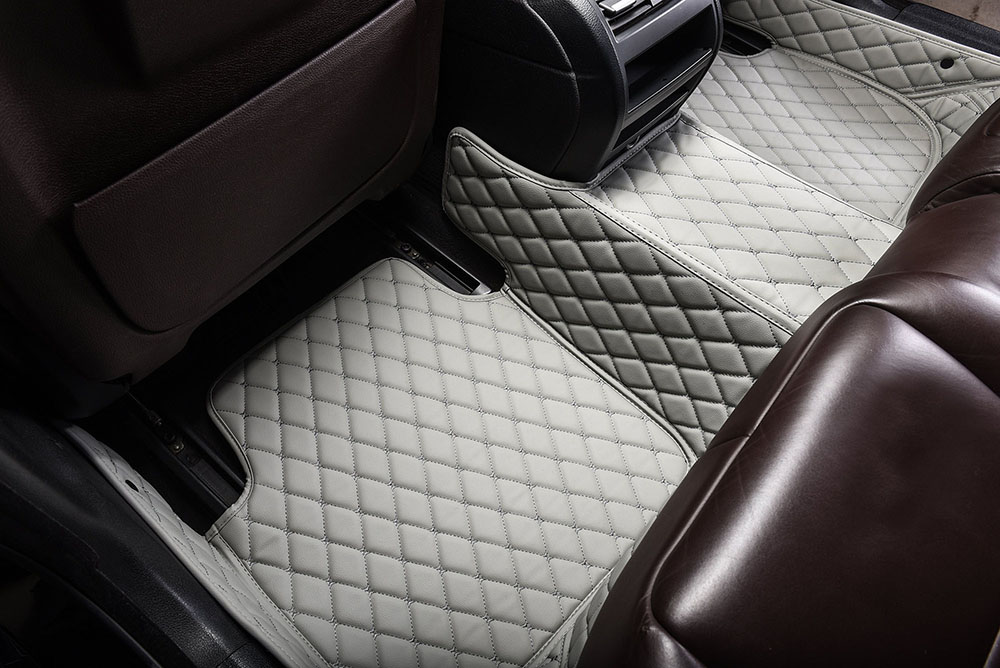 Low Cost Grey Custom Diamond Car Mats