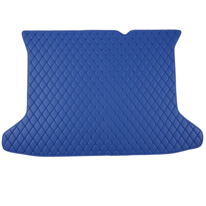 Low Cost Blue Luxury Leather Diamond Trunk Base Mat
