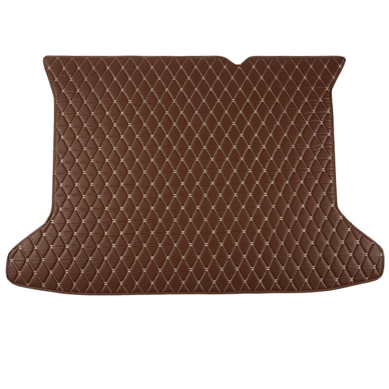 Low Cost Dark Brown Luxury Leather Diamond Trunk Base Mat