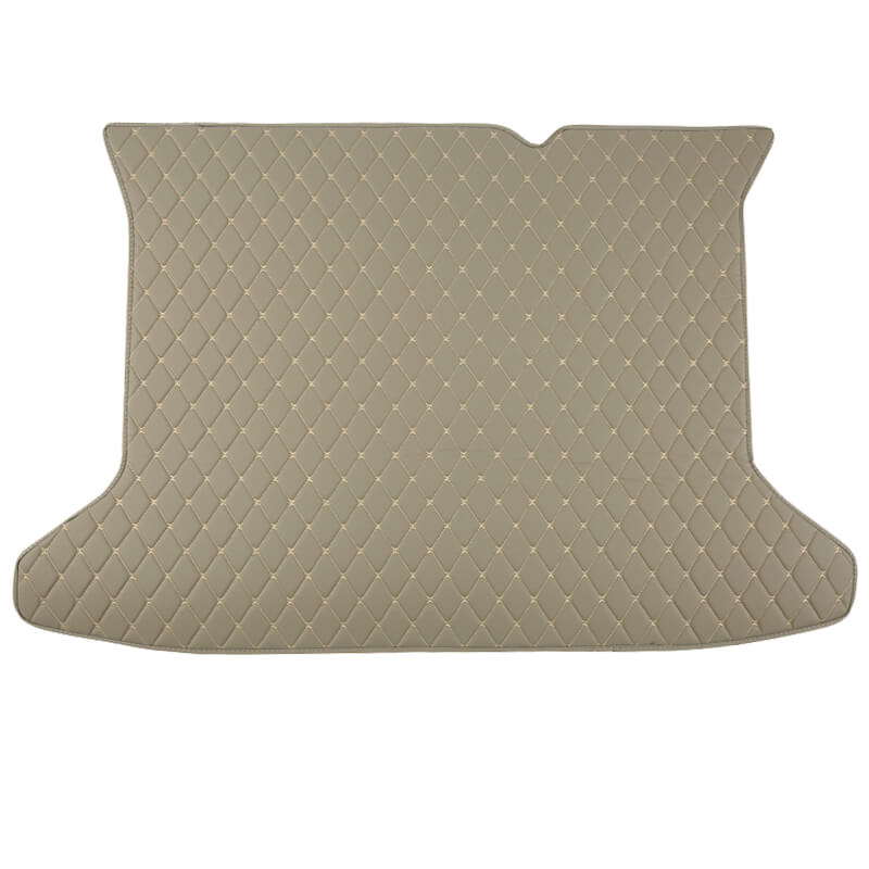 Low Cost Grey Luxury Leather Diamond Trunk Base Mats