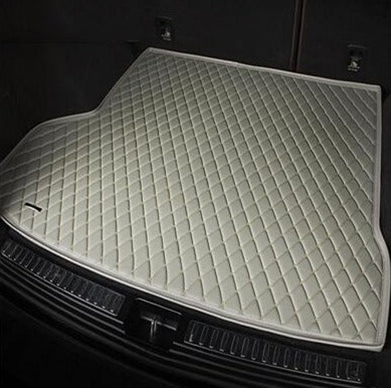 Low Cost Grey Luxury Leather Diamond Trunk Base Mats