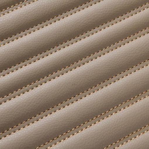 Low Cost Beige Luxury Leather Stripe Car Mats